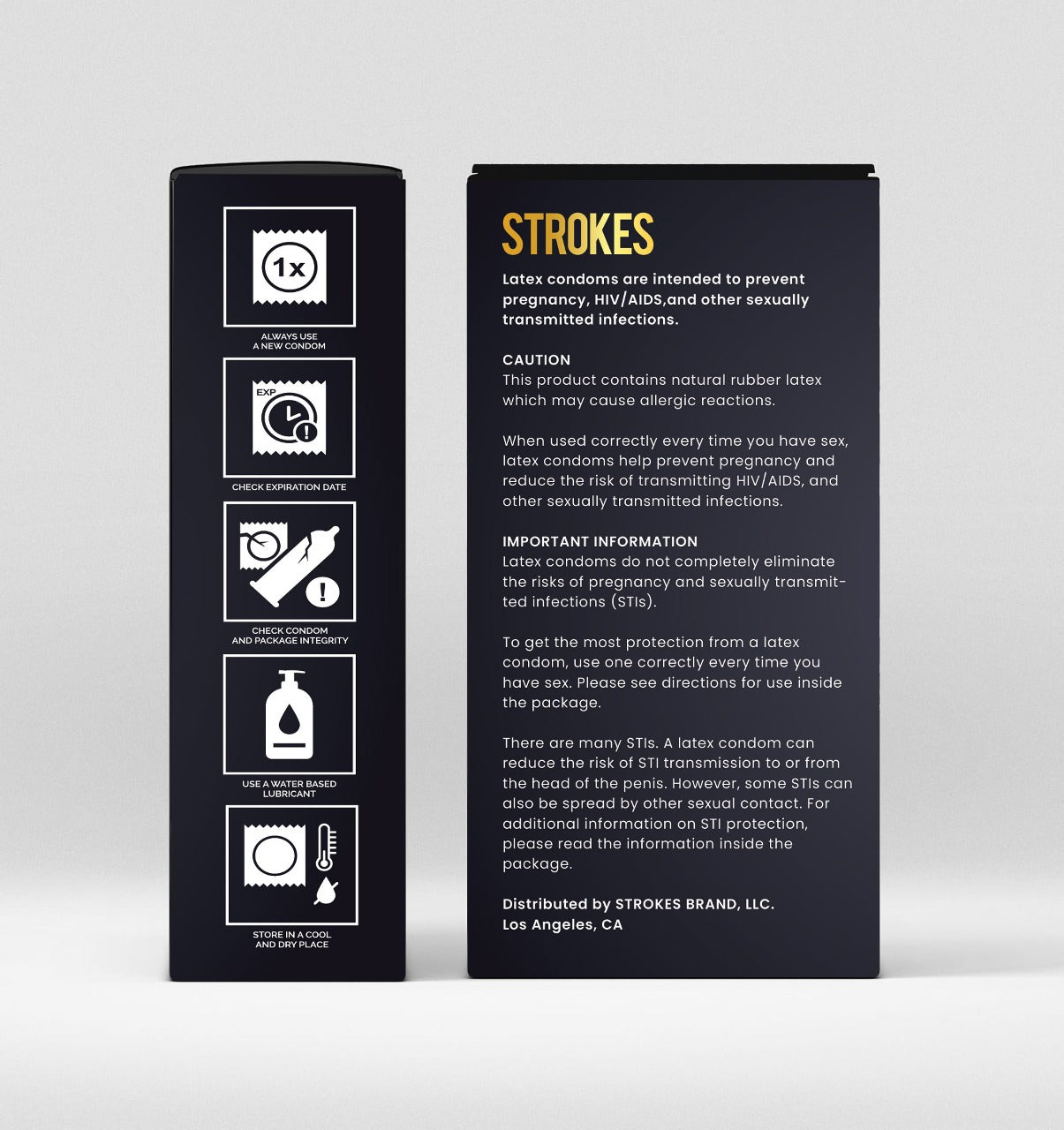 STROKES Premium Latex Condoms - 12 Pack