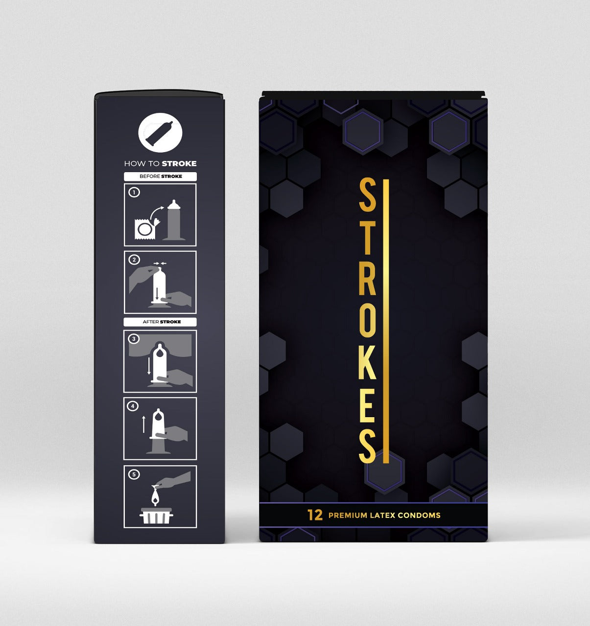 STROKES Premium Latex Condoms - 12 Pack
